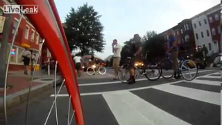 Bicyclist Hit By Taxi While Running Red Light On Mass Ride